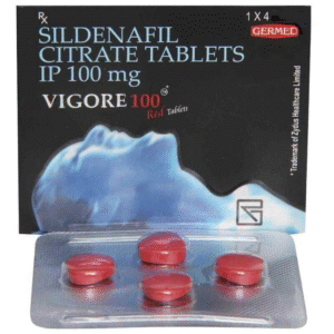 Sildenafil Citrate 100mg Tablets by Vigore 100 Red Tablet (4 Tablets Inside)