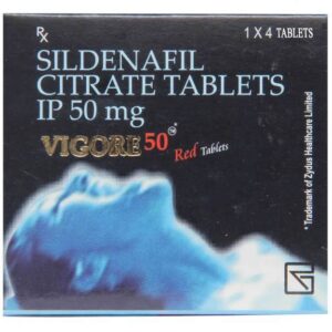 Sildenafil Citrate 50mg Tablets by Vigore 100 Red Tablet (120 Tablets)