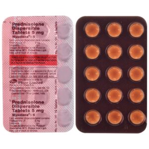 Prednisolone 5mg Tablets by Pfizer Limited - (7 Strip 105 Tablets)