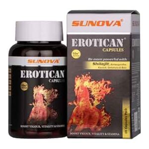 Sunova Erotican Capsule for Vigour (Viagra), Vitality & Stamina Capsule 60N