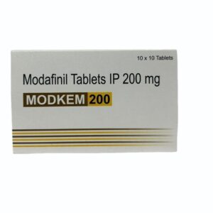 Modafinil Tablets IP 200mg By Modkem - ( 10 Strips -100 Tablets)