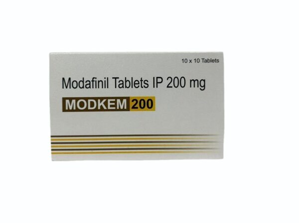 Modafinil Tablets IP 200mg By Modkem - ( 10 Strips -100 Tablets)