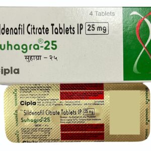 Cipla Sildenafil Citrate (Viagra) Tablets IP 25mg (20 Strips -80 Tablets)